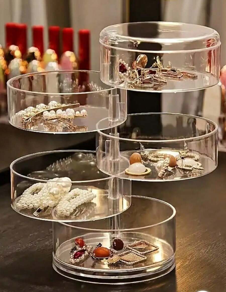 ORGANIZADOR DE ACRÍLICO REDONDO - Multicolorido - Visão 1