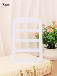 1/3/5 Pcs White/Black/Transparent Jewelry Storage Racks, Earring Storage Racks, Jewelry Display Racks, Suitable For Bedrooms,Display Stands Back To School