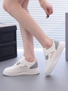 1 双时尚休闲轻便潮流学生女式运动鞋 - 灰色 - 查看 3