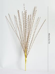 1 件人造闪光植物树枝剪枝，可爱人造花圣诞树装饰饰品，适用于客厅和卧室花瓶插花、婚礼、派对、家居装饰、书桌装饰。圣诞节用品、家居装饰、餐桌装饰、圣诞装饰