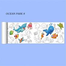 1pc 0.9m Color-Filling Drawing Paper, Large Size Scribble Paper, Coloring Painting Paper Roll, Watercolor Painting Canvas, Wall-Mountable, Non-Messy Back To School,Back To School,School Supplies