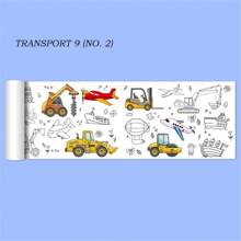 1pc 0.9m Color-Filling Drawing Paper, Large Size Scribble Paper, Coloring Painting Paper Roll, Watercolor Painting Canvas, Wall-Mountable, Non-Messy Back To School,Back To School,School Supplies