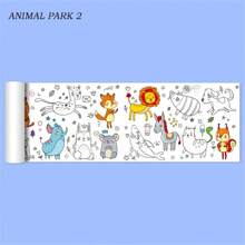 1pc 0.9m Color-Filling Drawing Paper, Large Size Scribble Paper, Coloring Painting Paper Roll, Watercolor Painting Canvas, Wall-Mountable, Non-Messy Back To School,Back To School,School Supplies