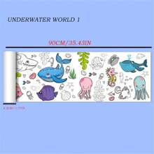 1pc 0.9m Color-Filling Drawing Paper, Large Size Scribble Paper, Coloring Painting Paper Roll, Watercolor Painting Canvas, Wall-Mountable, Non-Messy Back To School,Back To School,School Supplies