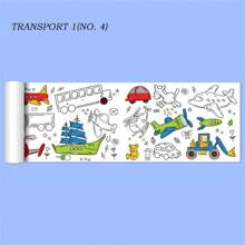 1pc 0.9m Color-Filling Drawing Paper, Large Size Scribble Paper, Coloring Painting Paper Roll, Watercolor Painting Canvas, Wall-Mountable, Non-Messy Back To School,Back To School,School Supplies