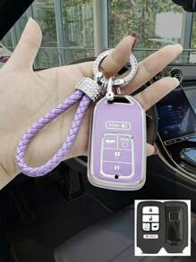 TPU Car Remote Key Fob Cover Protector Case Fit For Accord, Civic, CRV, Pilot, Ridgeline, Odyssey, Passport Keyless Entry Remote Control - one-size - View 4