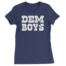 Dem Boys Dallas Football Womens T-Shirt - Navy Blue - View 1