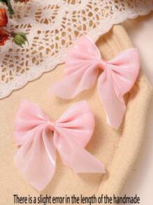 12/2 piezas Pinzas de pelo elegantes de gasa para niños