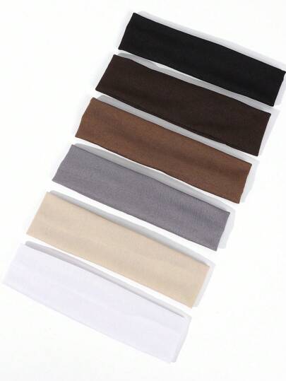 6 st/21 st mjukt sportpannband för kvinnor, stretchigt absorberande elastiskt hårband för yoga löpning turbanpannband höst vinter hårband håraccessoarer för kvinnor för semesterkläder kvinna elegant halsduk kvinnor bandanas mjuk huvudbonad