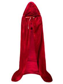 1 pieza Capa con capucha unisex para fiestas y actuaciones, con tela, ideal para varios festivales, disfraz de Halloween, diablo, vampiro, disfraz, accesorios de disfraz de festival, capa negra de Navidad