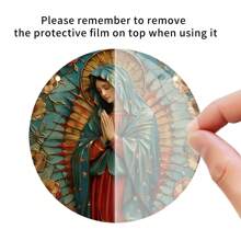 1 cái Guadalupe Virgin Mary Acrylic Sun Catcher, 2D Tranh sơn dầu phong cách treo cửa sổ trang trí cho hiên nhà, vườn, nhà, quà tặng ngày lễ, trang trí nhà cửa, trang trí phòng, trang trí tường - Nhiều màu - Xem 8