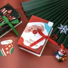 1 pieza, Caja de regalo de caramelos navideños, Cartón reutilizable para galletas DIY, Caja de regalo de caramelos, chocolates y galletas para decoración navideña, Suministros para fiestas navideñas y entrega de regalos, Suministros para pequeños negocios, Caja de embalaje, Caja de caramelos, Caja de embalaje de chocolates, Recuerdos de fiesta - Multicolor - Ver 11