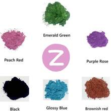 Mica Powder For Epoxy Resin - 24 Colors Shimmery Pigment Powder - Easy To Mix & Natural For Soap Making, Candle Making, Slime, Paint, Art Dye -5g/Color - 5g/bag - View 13