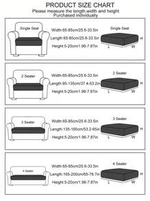 1 件橙色毛绒弹力沙发套，现代简约防滑沙发座垫套，适用于宠物，4 季可拆卸和机洗，适合 1/2/3/4 座沙发，用于客厅装饰 - 橘色 - 查看 2