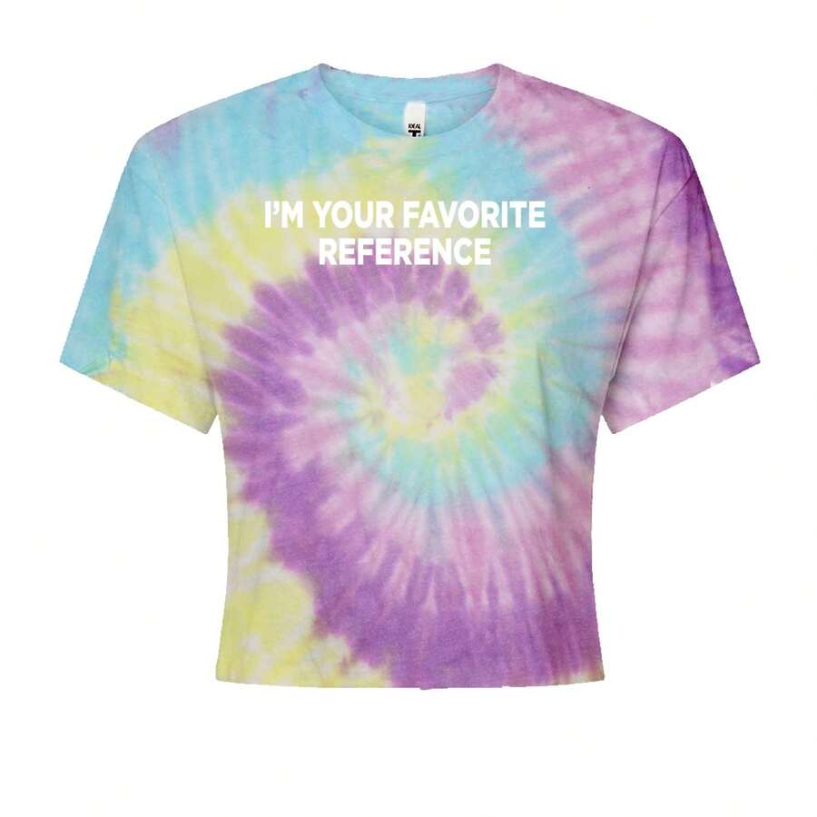 I'm Your Favorite Reference Cropped T-Shirt - Jelly bean - View 1