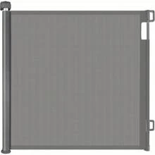 Retractable Safety Gate For Babies And Pets, Mesh Baby Gate Or Mesh Dog Gate, Extends Up To 55" Wide, 33" Tall One Handed Operation, Baby Gate For Stairs/Doorways/Hallways/Outdoor