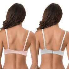 Women's Light Lift Add 1 Cup Push Up Underwire Convertible Tshirt Bra