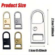 2/5 件可拆卸金属拉链头，用于更换拉链滑块、拉链修理套件、拉链拉头 DIY 缝纫包外套 - 拉鍊頭修復器 - 查看 6