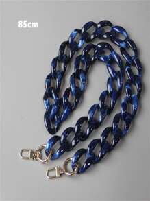 多色亚克力树脂链可拆卸时尚复古项链链配饰挂包礼物女士钱包链钱包吊饰 - 藍色 - 查看 3