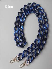 多色亚克力树脂链可拆卸时尚复古项链链配饰挂包礼物女士钱包链钱包吊饰 - 藍色 - 查看 4