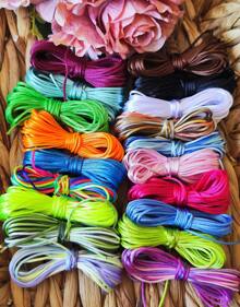 Kit Fio de Cetim 1mm Para Pulseira Bijuteria Artesanato 40 Metros (2m por Cor) - 20 Fios Linha Para Pulseira Linha Para Tranças Cabelo - Multicolorido - Visão 4