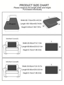 1pc Orange Jacquard Sofa Seat Cushion Cover, Thick & Washable Stretch Couch Slipcover For 1/2/3/4 Seater Sofa, All Season - Burnt Orange - View 3