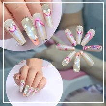 Paquete de Uñas Postizas "Press On" (12 uñas postizas) - 6 Modelos Diferentes - Disponible en sets de 6 y 12 paquetes. - Multicolor - Ver 5