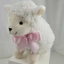 Plush Sheep/Baby Room Decoration/For Boys And Girls - ABEL SHEEP WITH PINK BOW - View 1