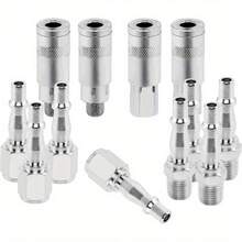 12PCS Air Line Connectors 1/4" BSP Air Line Hose Compressor Fitting Male And Female Thread Quick Release For Compressor Tools - Variant1 - View 6