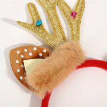 Ornements de serre-tête de vacances de Noël, serre-tête de bois de cerf, décorations de fête de Noël, cadeaux