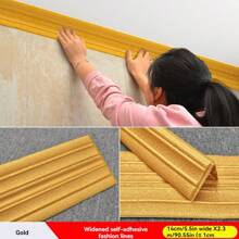 14 厘米宽自粘装饰边条,用于墙壁、天花板、踢脚板、家具边缘保护,防水且可清洗 - 彩色 - 查看 12