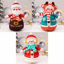 圣诞礼品袋 圣诞老人 雪人 驯鹿 细绳抽绳糖果袋包装袋 圣诞装饰品 圣诞装饰 圣诞礼物 圣诞派对用品 圣诞礼品袋 圣诞袋 圣诞贴纸 - 3PCS 聖誕可愛蘋果袋 - 查看 6