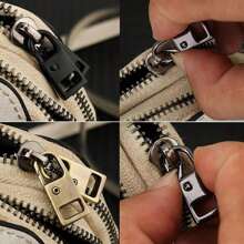 2/5 件可拆卸金属拉链头，用于更换拉链滑块、拉链修理套件、拉链拉头 DIY 缝纫包外套 - 拉鍊頭修復器 - 查看 8