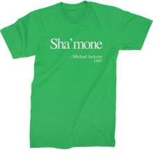 Sha'mone Quote King Of Pop Mens T-Shirt