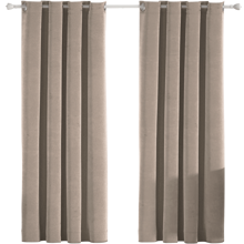 YSTYLE 2-Piece Interior Velvet Curtains, 100% Blackout Curtains, Heat And Cold Insulating Curtains, Living Room Curtains, Bedroom Curtains, Soundproof Curtains With Rings - Camel - View 1