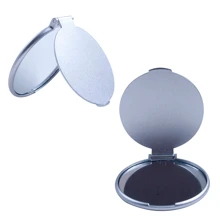 PromoClick Pack Of 5 Metallic Look Plastic Mirrors - Silver - View 3