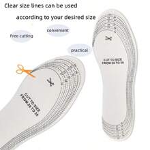 1 Pair Of Wool Warm And Heated Insoles, Winter Shoes Warm And Thick Artificial Cashmere Insoles, Snow Boots Warm Pad