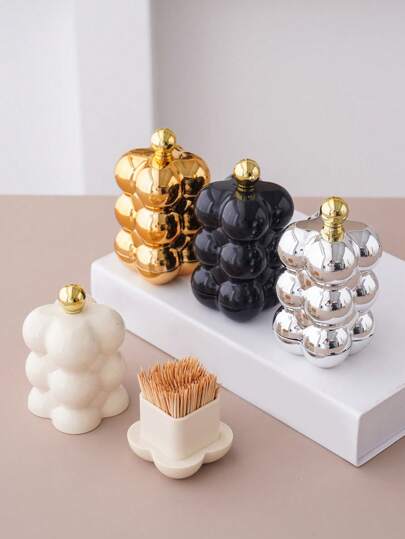 1pc Creative Toothpick Holder & Dental Floss Storage Box