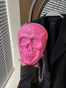 BAILEE Skeleton-Shaped Plastic Casing, Metal Chain Strap, Shoulder Bag. - Multicolor - View 7