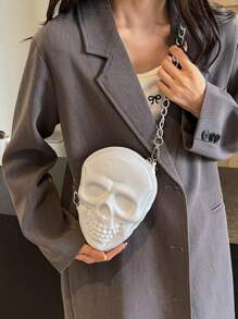 BAILEE Skeleton-Shaped Plastic Casing, Metal Chain Strap, Shoulder Bag. - Multicolor - View 5