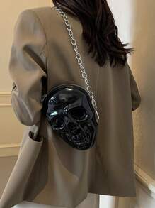 BAILEE Skeleton-Shaped Plastic Casing, Metal Chain Strap, Shoulder Bag. - Multicolor - View 6