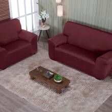 Elastex Coladinha 3 And 2 Seater Sofa Cover - Various Colors - Burgundy - View 1