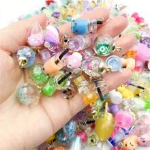 5/10/20/30/50/60/80/100pcs Multicolor Glossy Glass Beads - Transparent Jewelry Making Kit - Create Unique Necklaces, Bracelets And Earrings, Suitable For DIY Enthusiasts