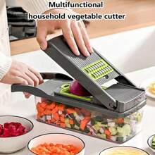 1 盒蔬菜切丝器，多功能高效土豆磨碎机和蔬菜切丝器，家用厨房便携式蔬菜切丝器