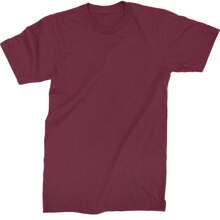 Basics - Pure & Simple Blank Apparel Mens T-Shirt - Maroon - View 1