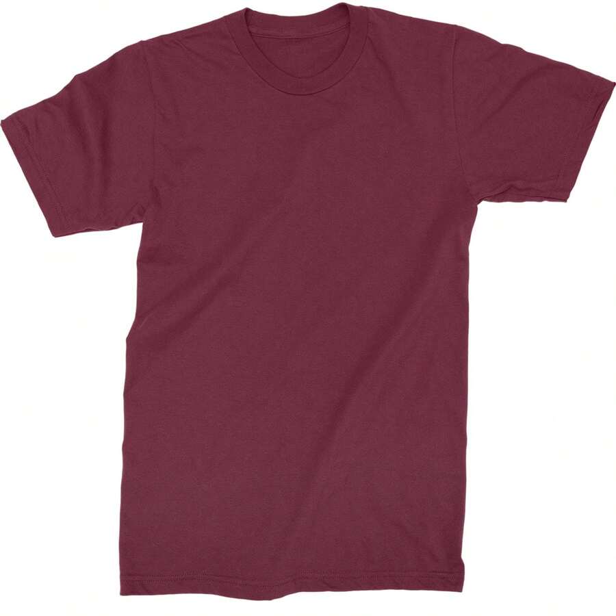 Basics - Pure & Simple Blank Apparel Mens T-Shirt - Maroon - View 1