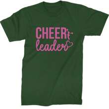 Cheerleader Heart Love Mens T-Shirt - 黃色 - 查看 4