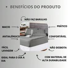 Waterproof Protective Cover For Double Mattress Box Spring Quilted Pattern - 鏽棕色 - 查看 2