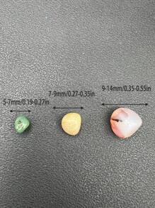 0.22 磅天然多色玛瑙碎石，适用于植物、鱼缸、花园装饰鹅卵石、花盆、花瓶填充物 - 彩色 - 查看 4