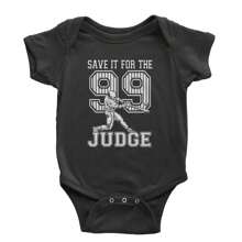 Save It For The Judge 99  Infant One-Piece Romper Bodysuit And Toddler T-Shirt - 藏蓝色 - 查看 2